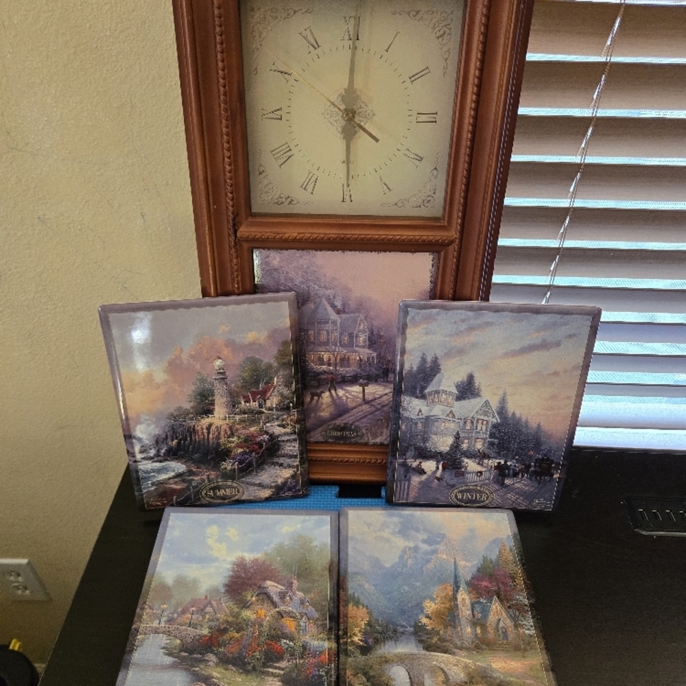 Thomas Kinkade Seasonal Art Set